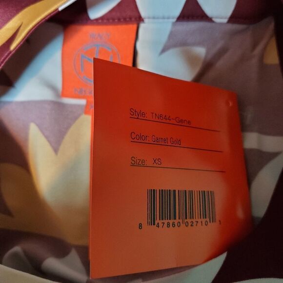 NWT Tracy Negoshian Gene Garnet Gold Dress (XS) - Picture 6 of 6